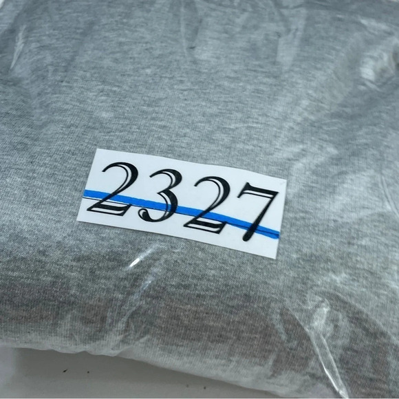 NWT J. Crew Mens Size L Authentic Fleece pullover sweatshirt gray 2327 - Picture 7 of 7
